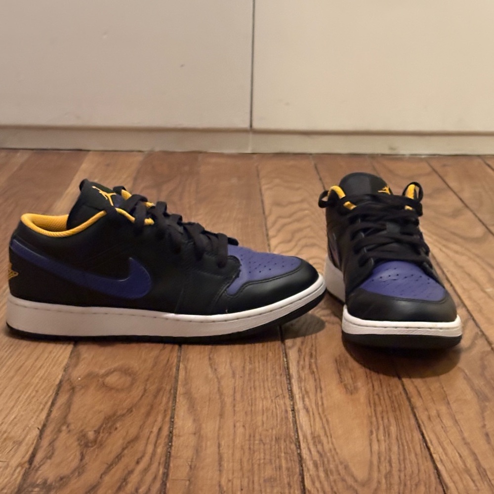 Kids Black and Blue Sneakers